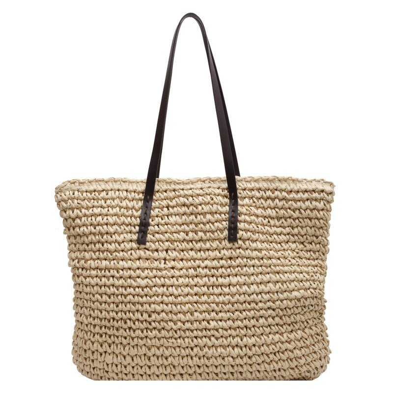 Sac Tote en Paille Tressée - Collection Naturelle