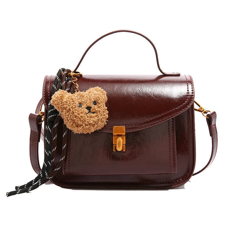 Petit sac carré portable rétro haut de gamme assorti