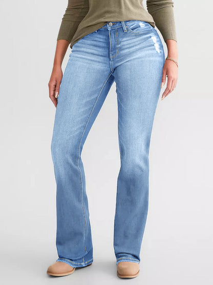 Jeans femme neufs, stretch slim déchirés