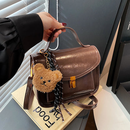Petit sac carré portable rétro haut de gamme assorti