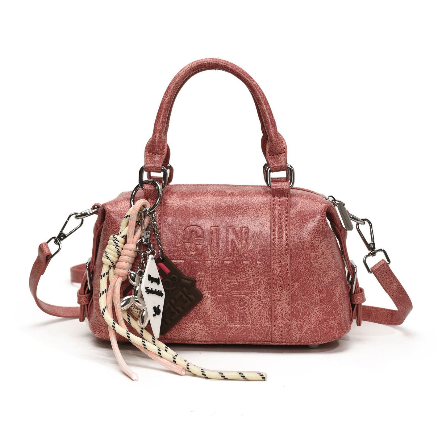 Sac messager à bandoulière assorti, style rétro et tendance