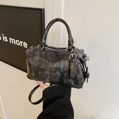 Sac messager à bandoulière assorti, style rétro et tendance