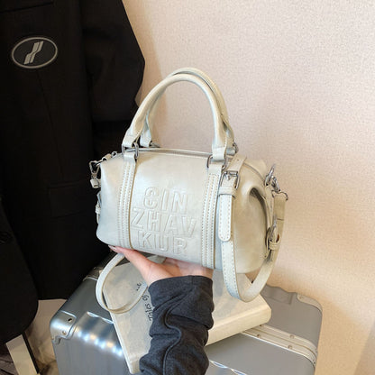 Sac messager à bandoulière assorti, style rétro et tendance