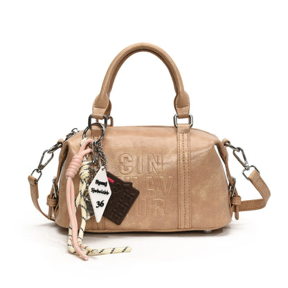 Sac messager à bandoulière assorti, style rétro et tendance