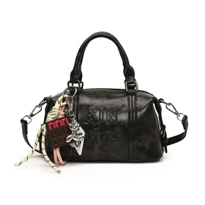 Sac messager à bandoulière assorti, style rétro et tendance