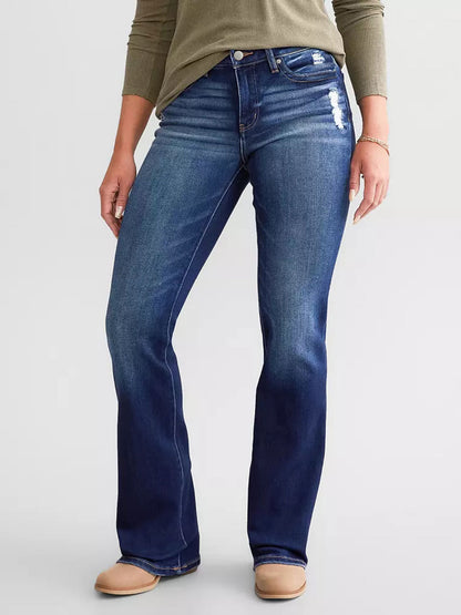 Jeans femme neufs, stretch slim déchirés