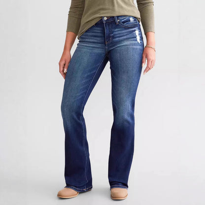 Jeans femme neufs, stretch slim déchirés