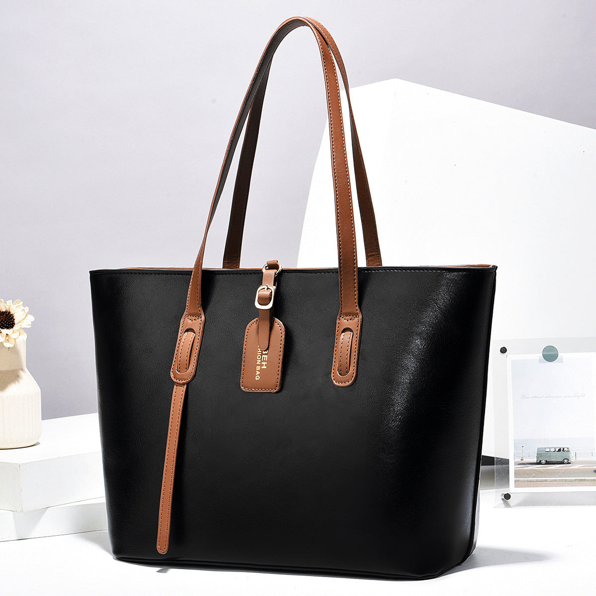 Sac messager à bandoulière en cuir, sac à main polyvalent de haute qualité