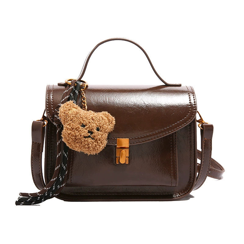 Petit sac carré portable rétro haut de gamme assorti