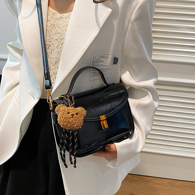 Petit sac carré portable rétro haut de gamme assorti