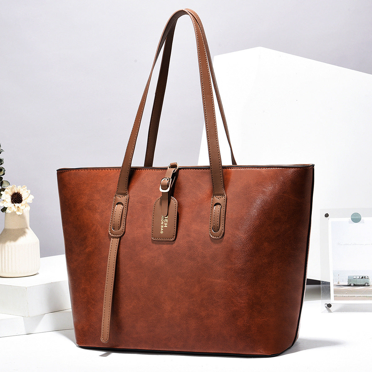 Sac messager à bandoulière en cuir, sac à main polyvalent de haute qualité